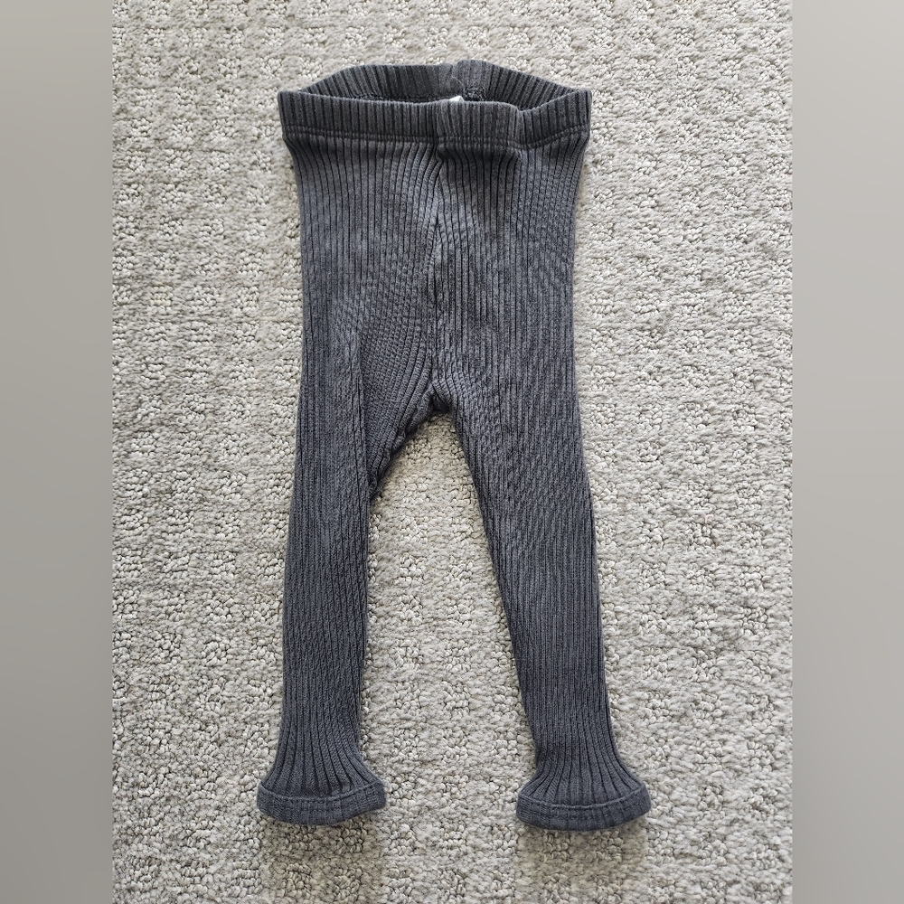 Zara baby boy baby girl grey‎ leggings size 6-9 months